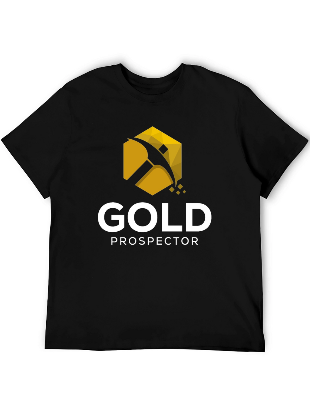 Gold Prospector Graphic Tee - Black Cotton