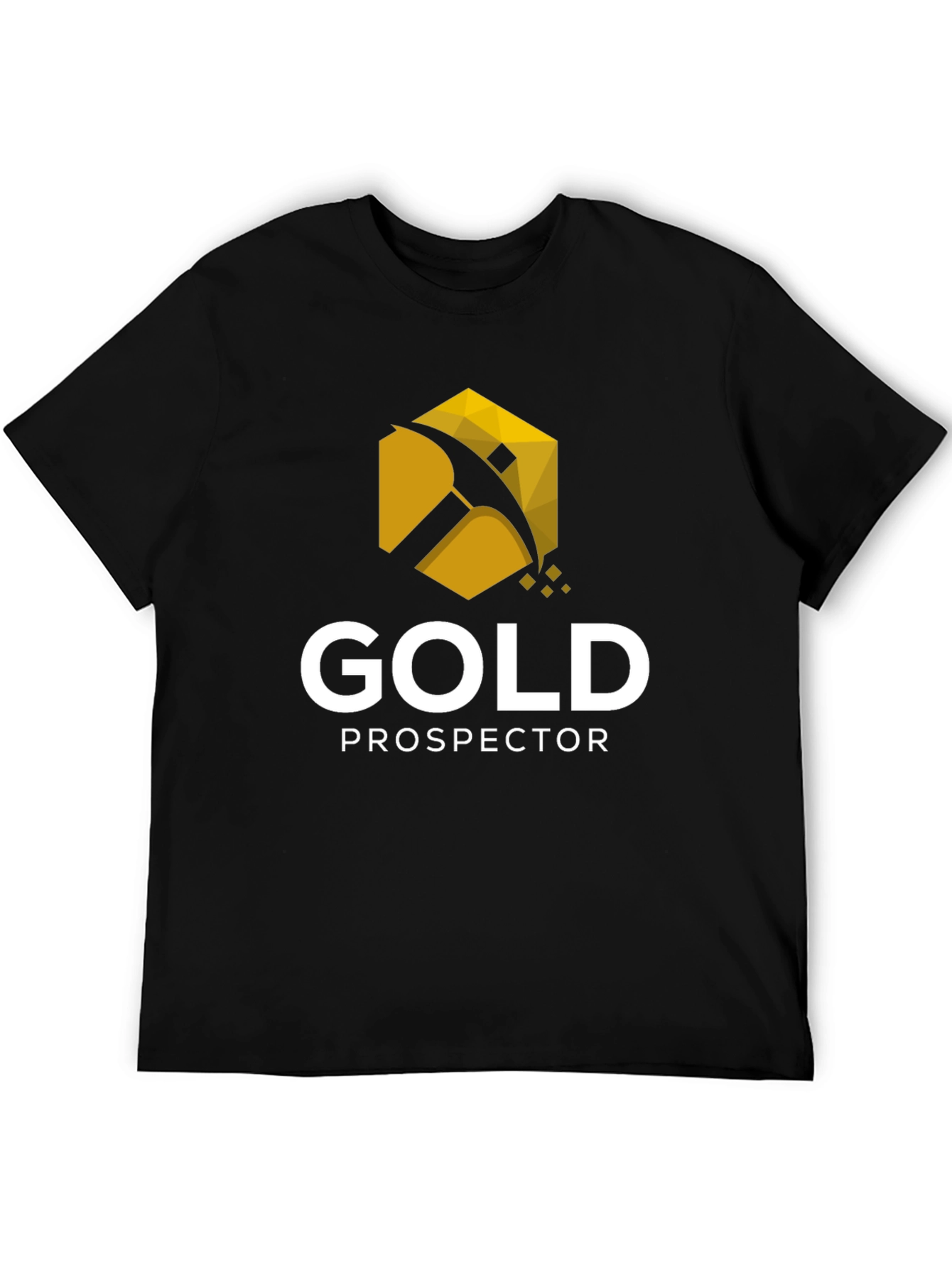 Gold Prospector Graphic Tee - Black Cotton