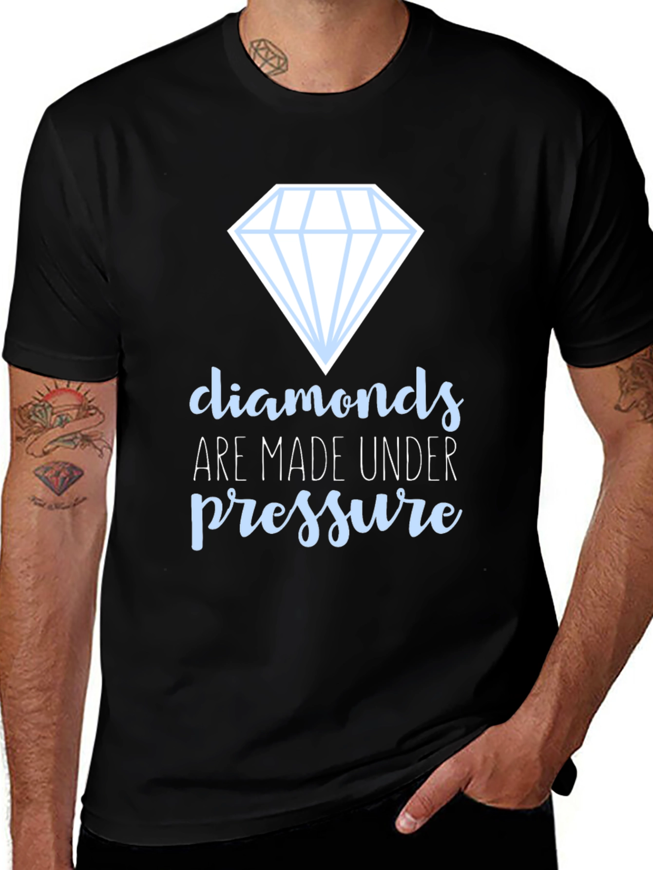 Diamonds Under Pressure Black T-Shirt