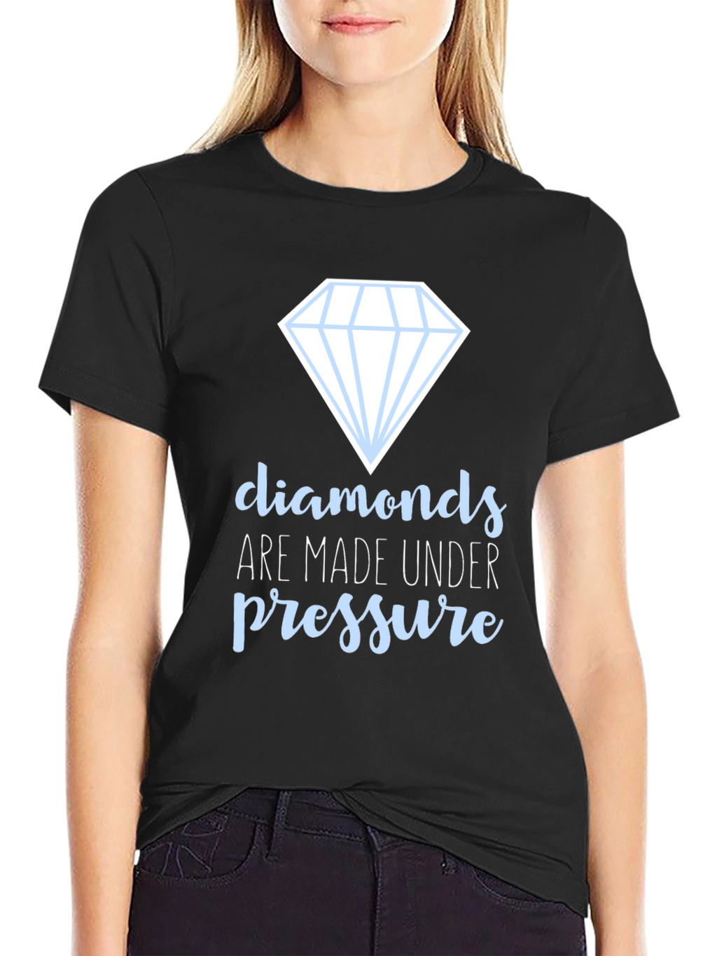 Diamonds Under Pressure Black T-Shirt