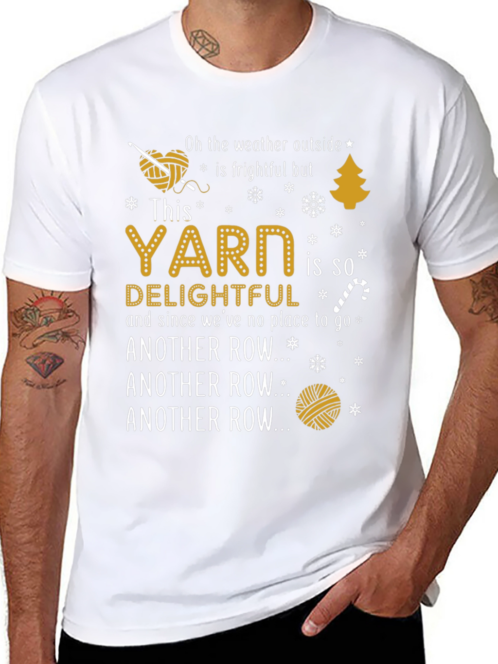 Yarn Lovers T-Shirt - Another Row... Black Tee