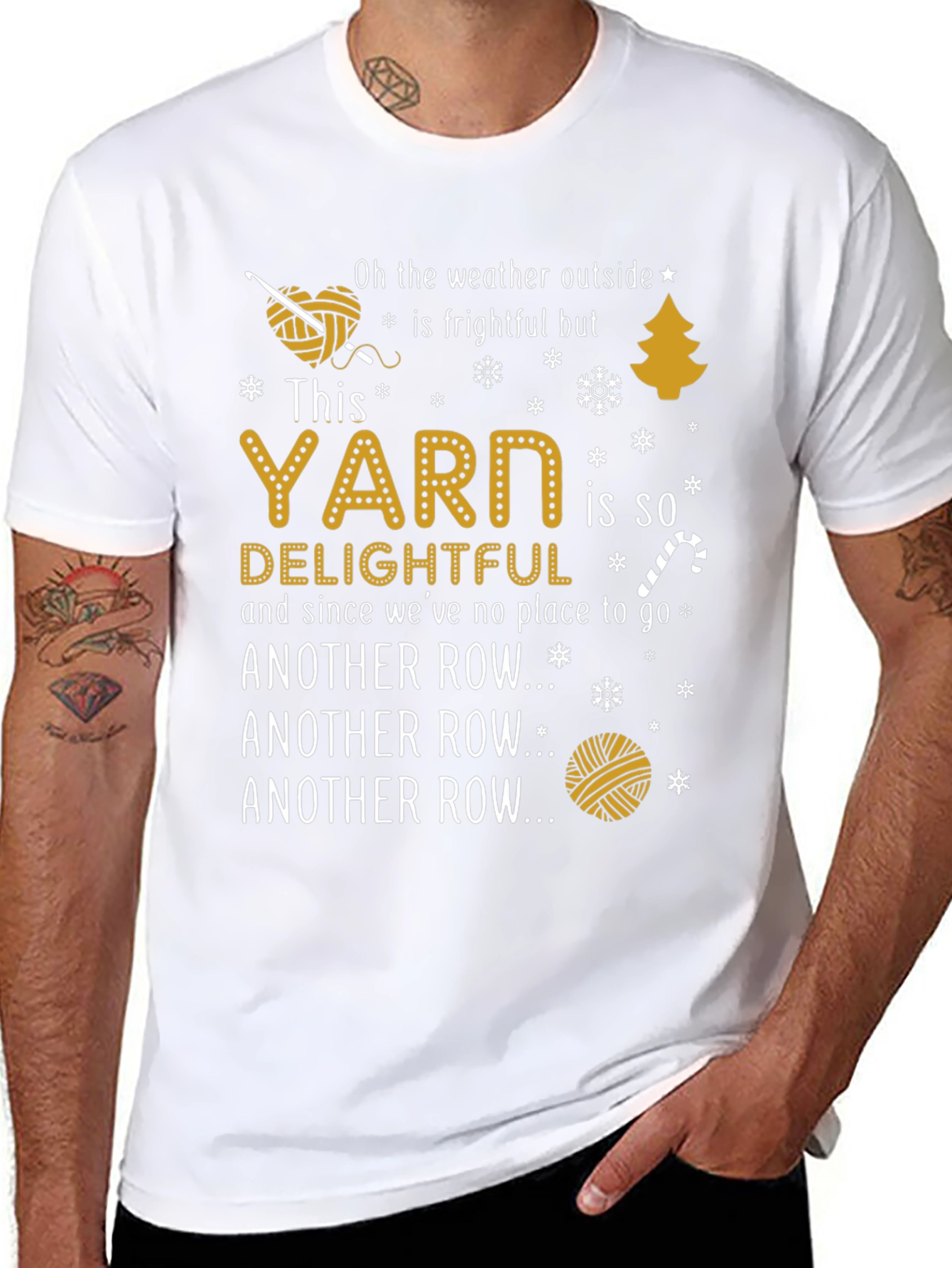 Yarn Lovers T-Shirt - Another Row... Black Tee