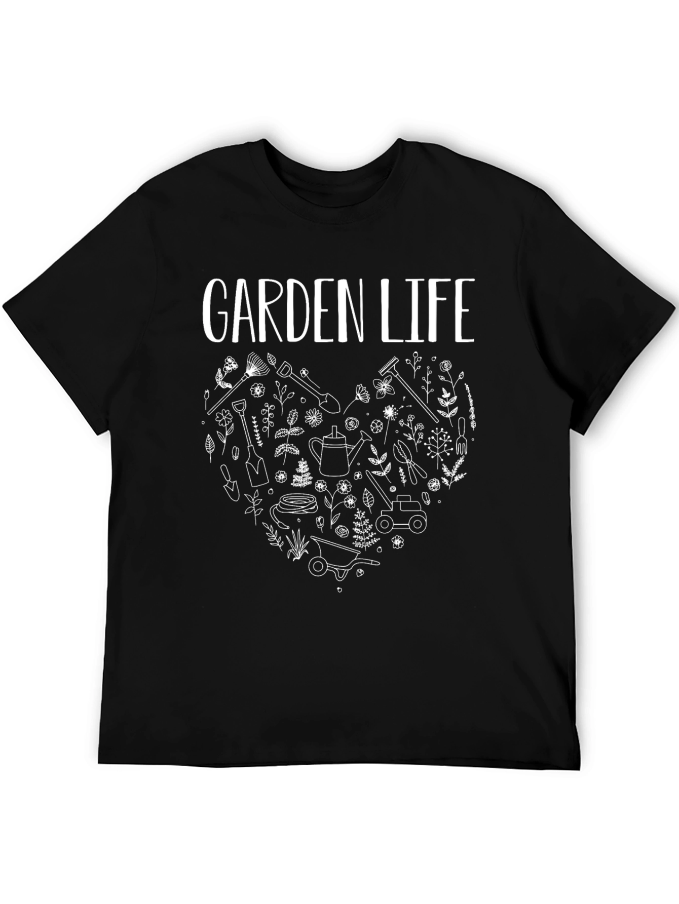 Garden Life T-Shirt - Gardening Heart Graphic Tee