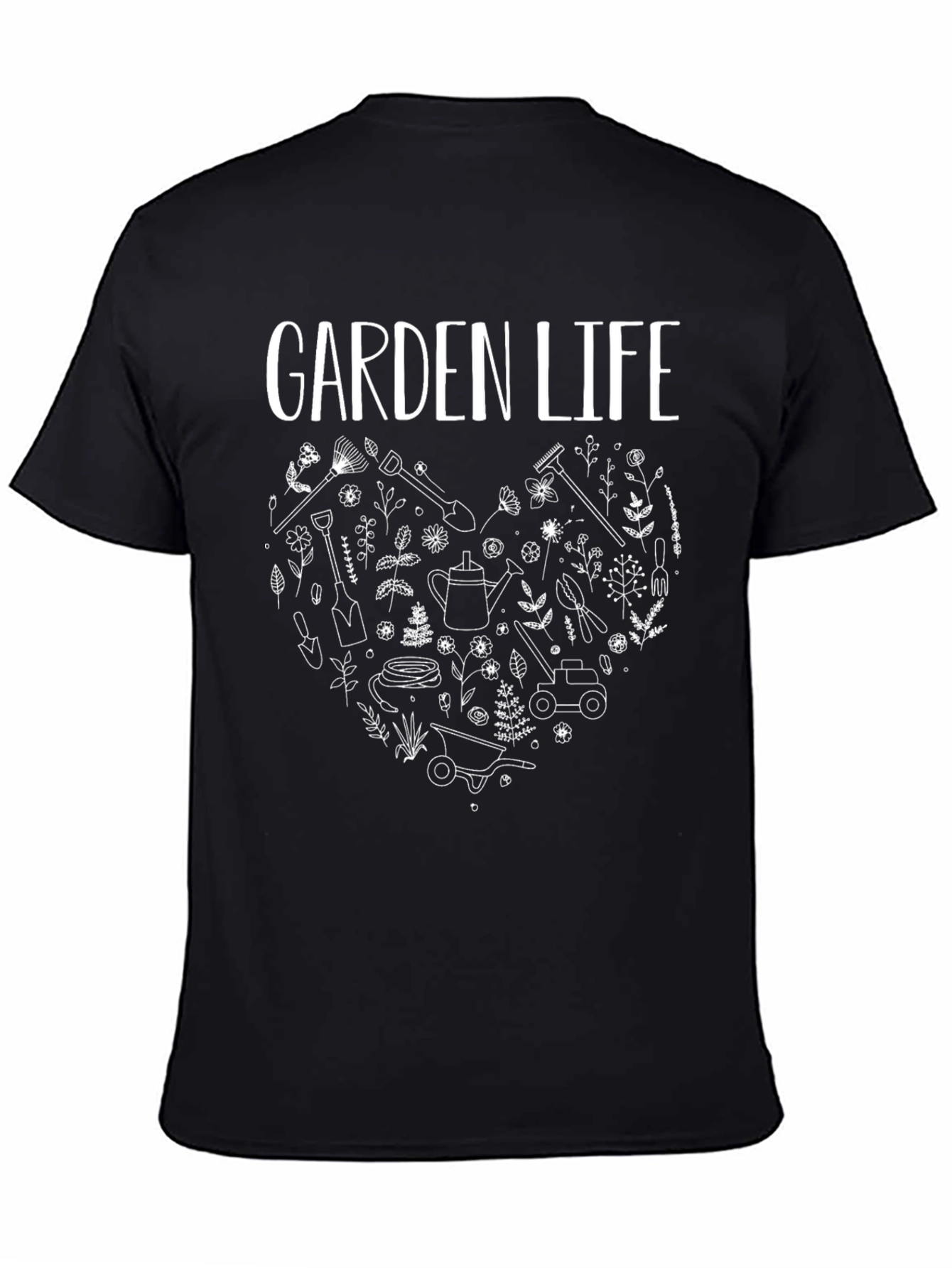 Garden Life T-Shirt - Gardening Heart Graphic Tee