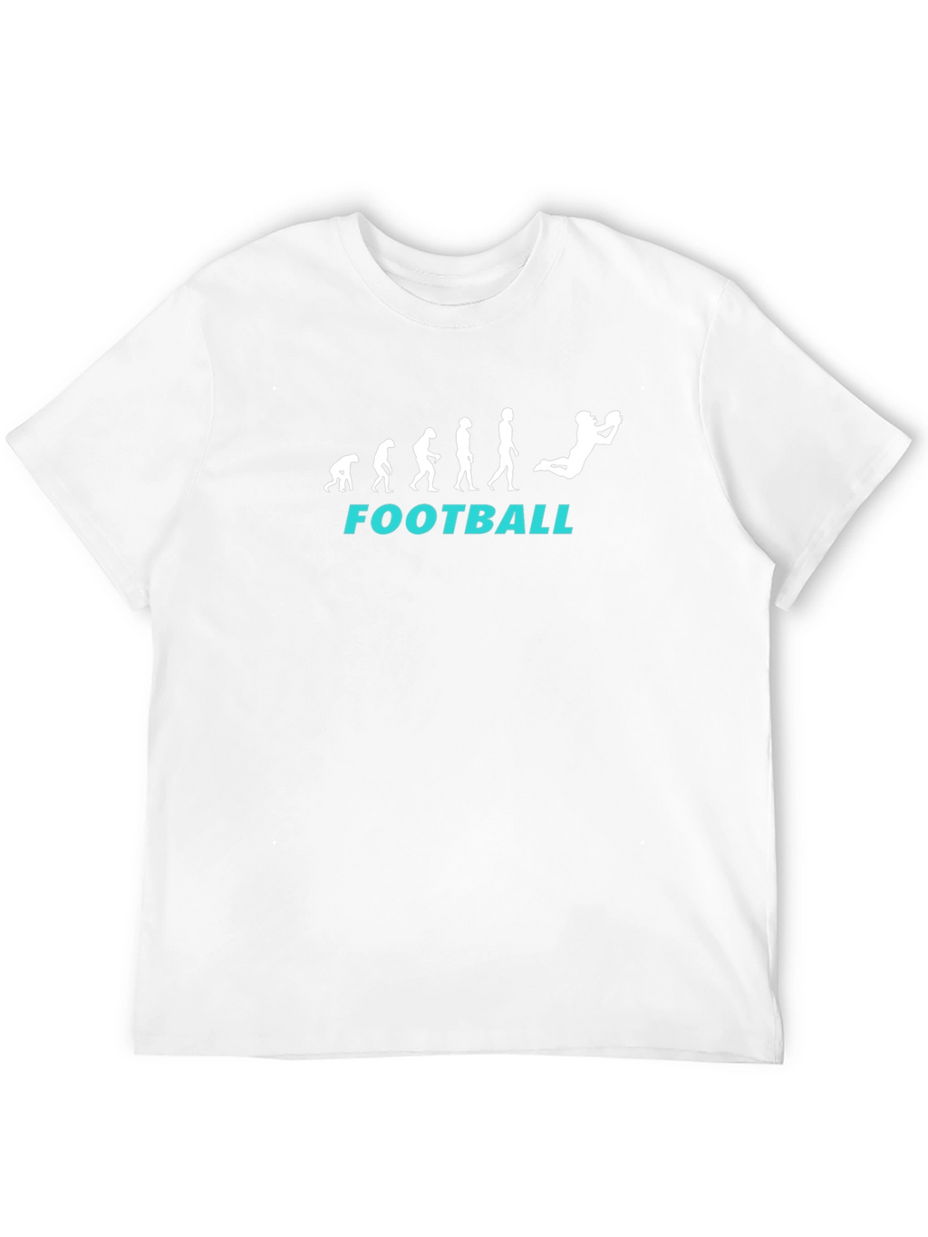 Football Evolution T-Shirt - Black Graphic Tee