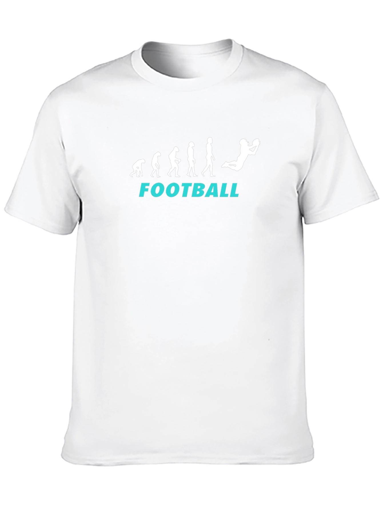 Football Evolution T-Shirt - Black Graphic Tee