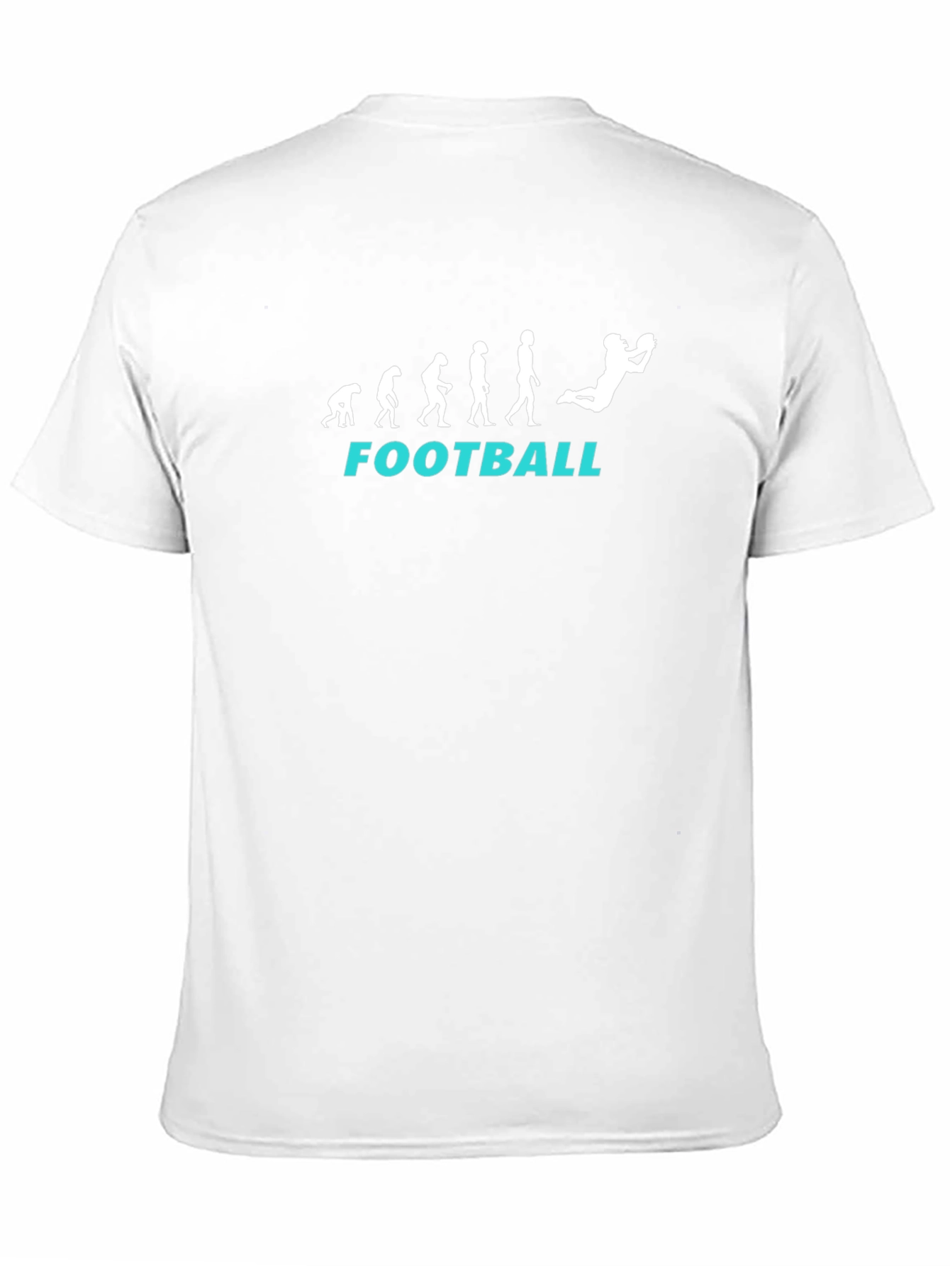 Football Evolution T-Shirt - Black Graphic Tee