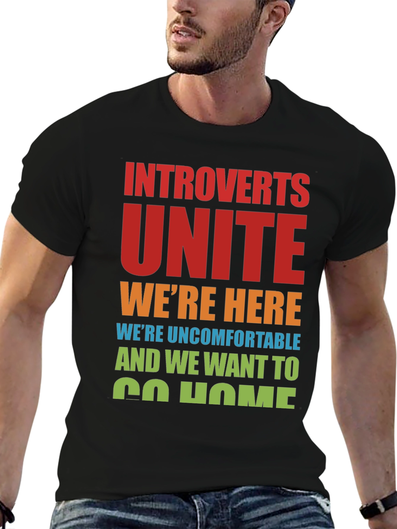 Introverts Unite T-Shirt Funny Slogan Tee