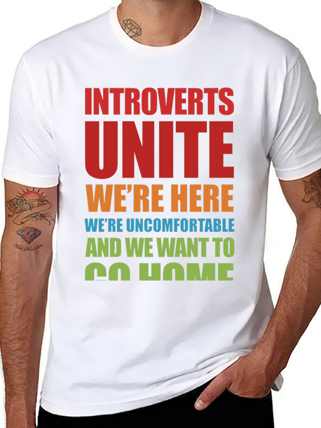 Introverts Unite T-Shirt Funny Slogan Tee