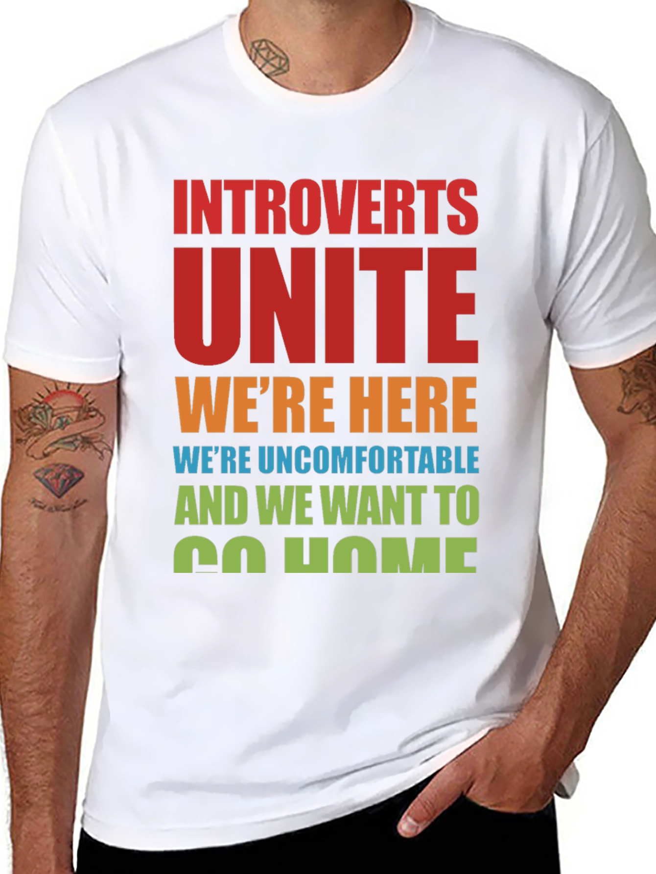 Introverts Unite T-Shirt Funny Slogan Tee