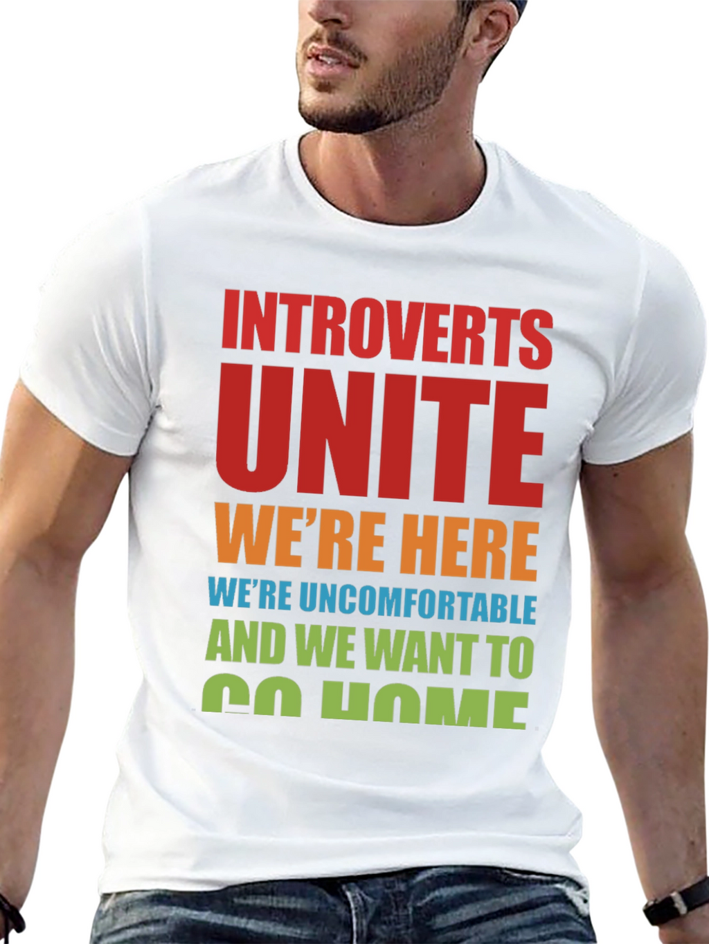 Introverts Unite T-Shirt Funny Slogan Tee
