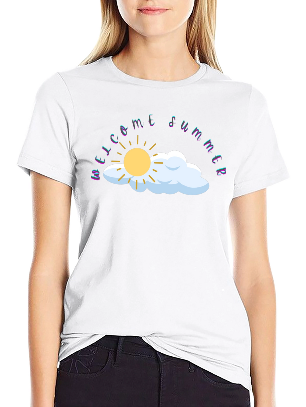 Welcome Summer Black Graphic Tee