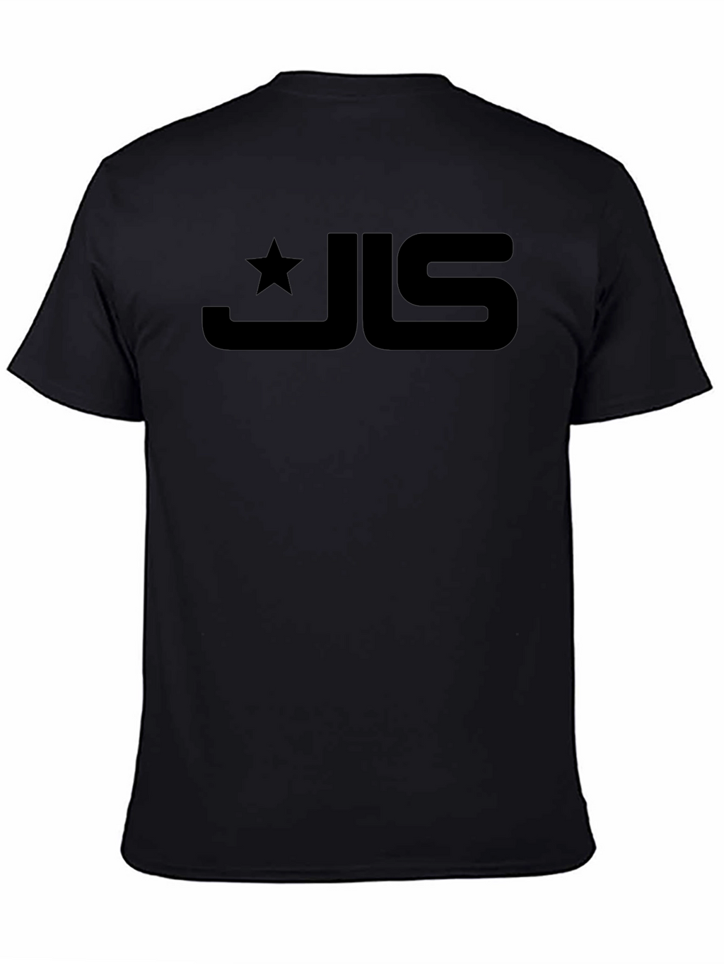 Mens Black T-Shirt with Graphic Logo Design