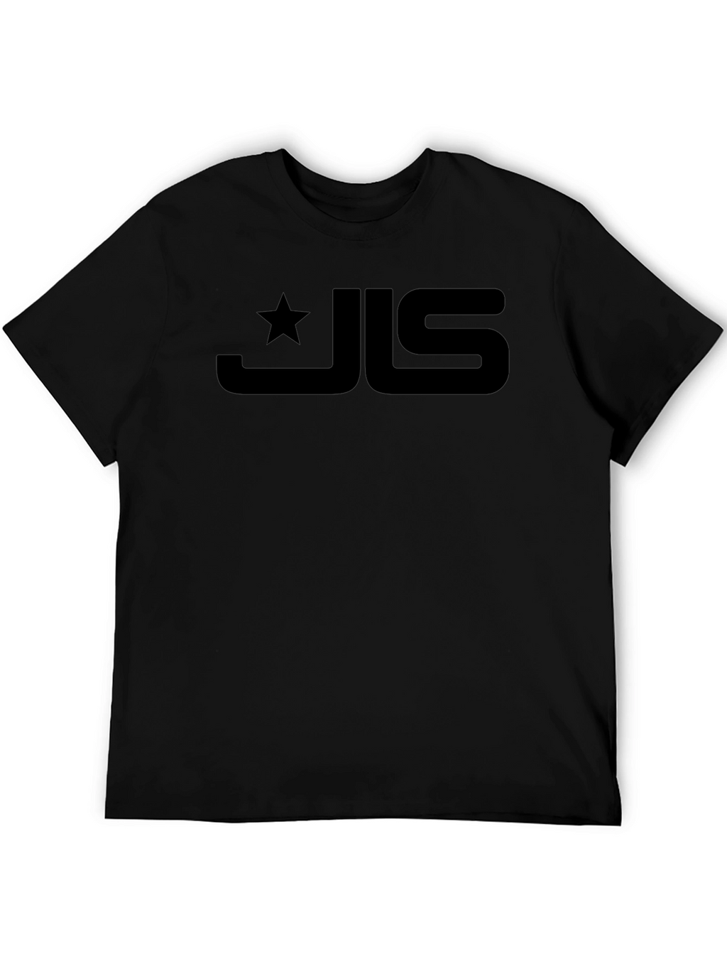 Mens Black T-Shirt with Graphic Logo Design