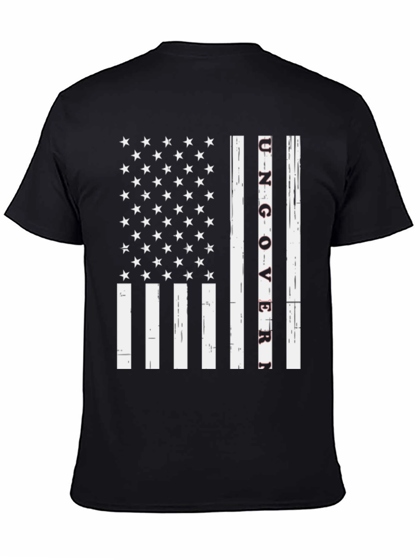 Ungovern American Flag Graphic Tee - Black
