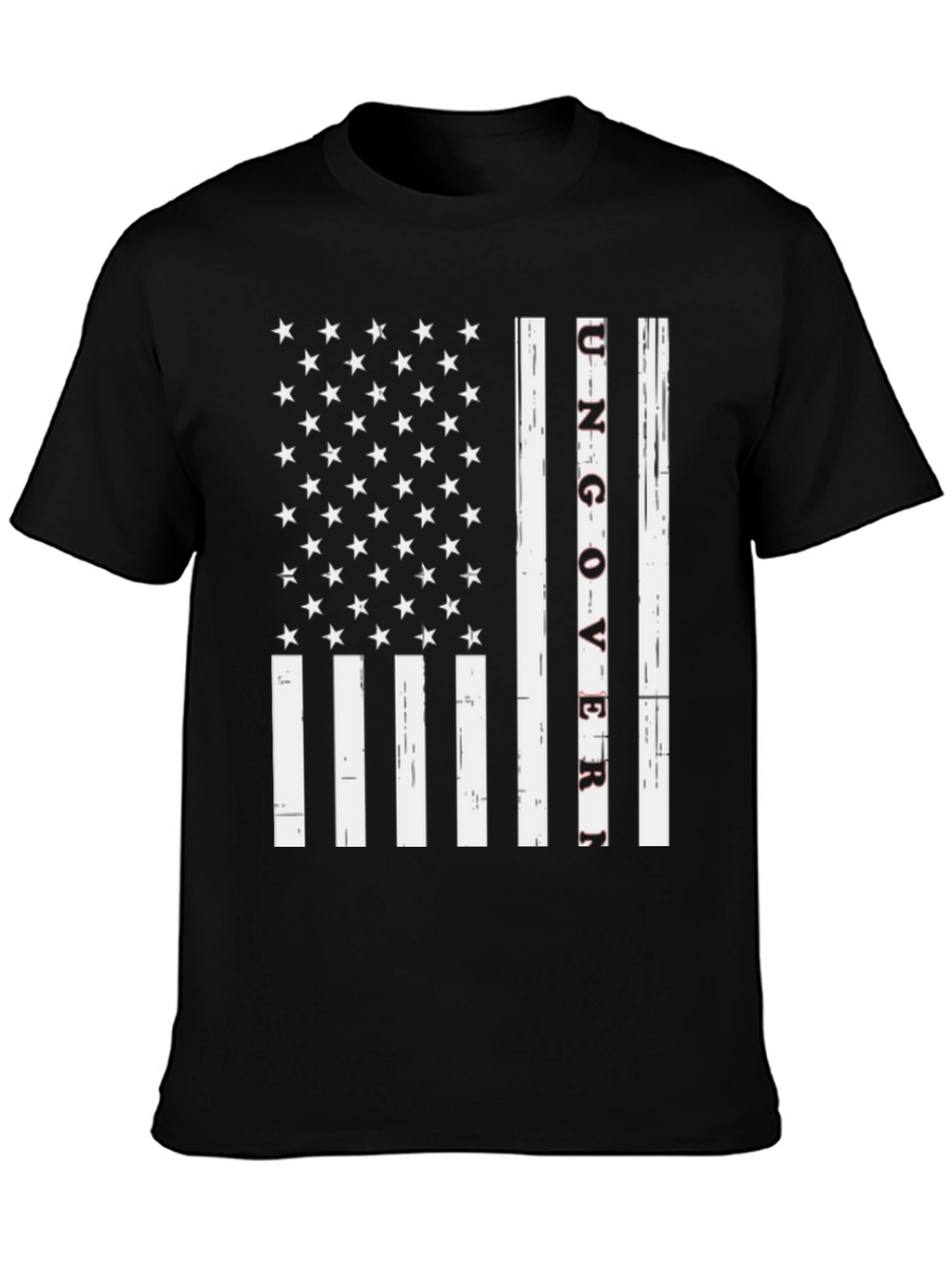 Ungovern American Flag Graphic Tee - Black