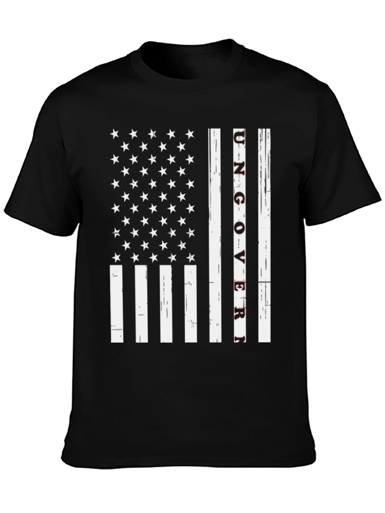 Ungovern American Flag Graphic Tee - Black