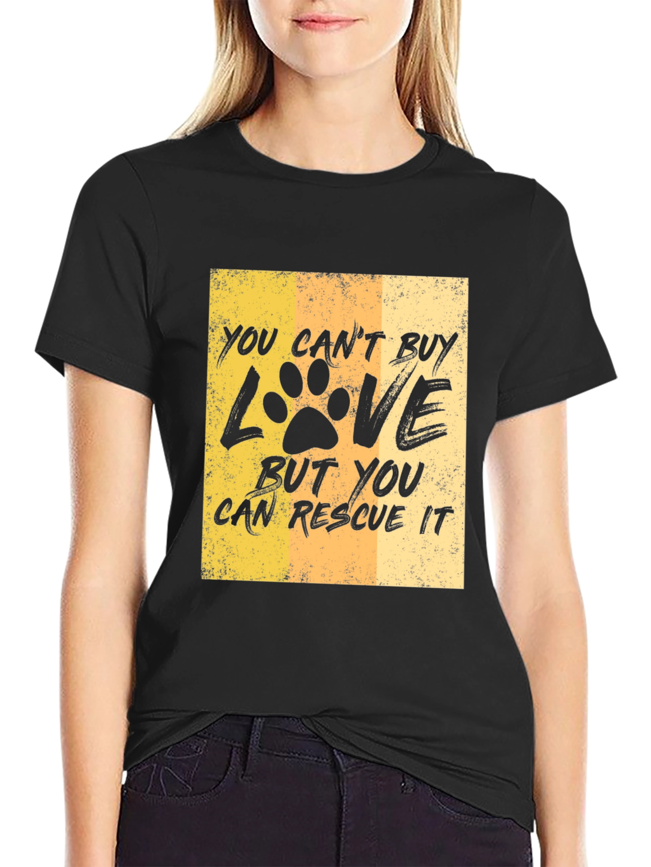 Rescue Dog Lover T-Shirt: You Cant Buy Love