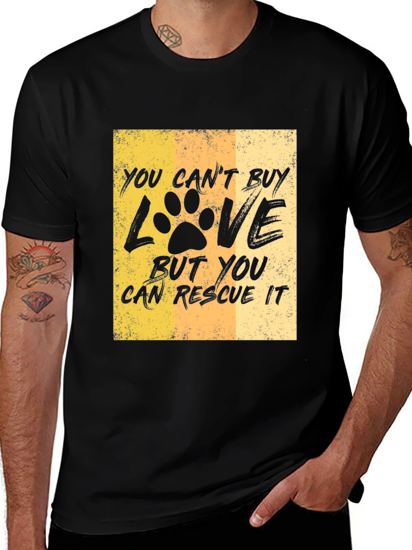 Rescue Dog Lover T-Shirt: You Cant Buy Love