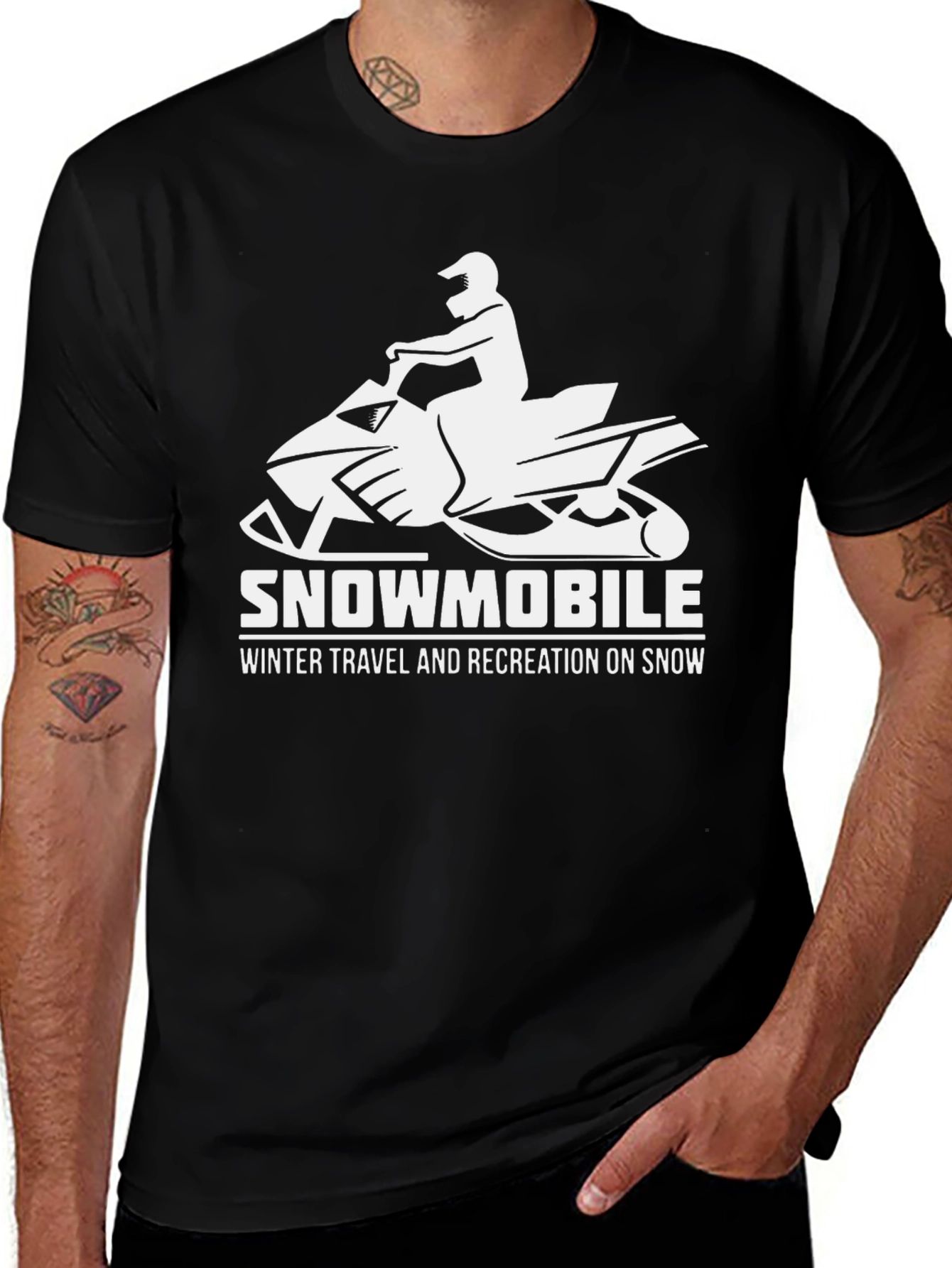 Snowmobile Winter Travel Recreation T-Shirt