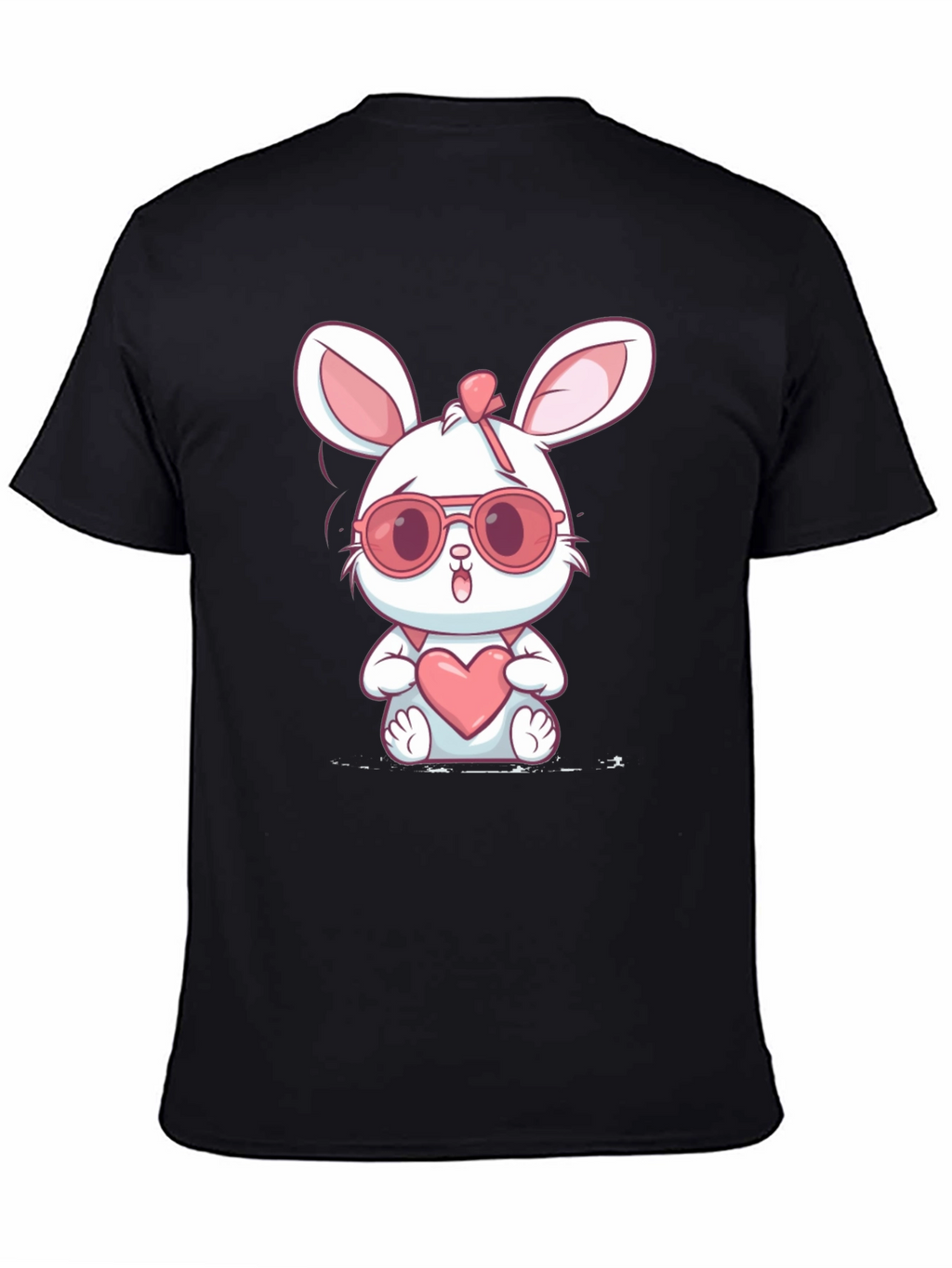 Cute Bunny Heart Graphic T-Shirt