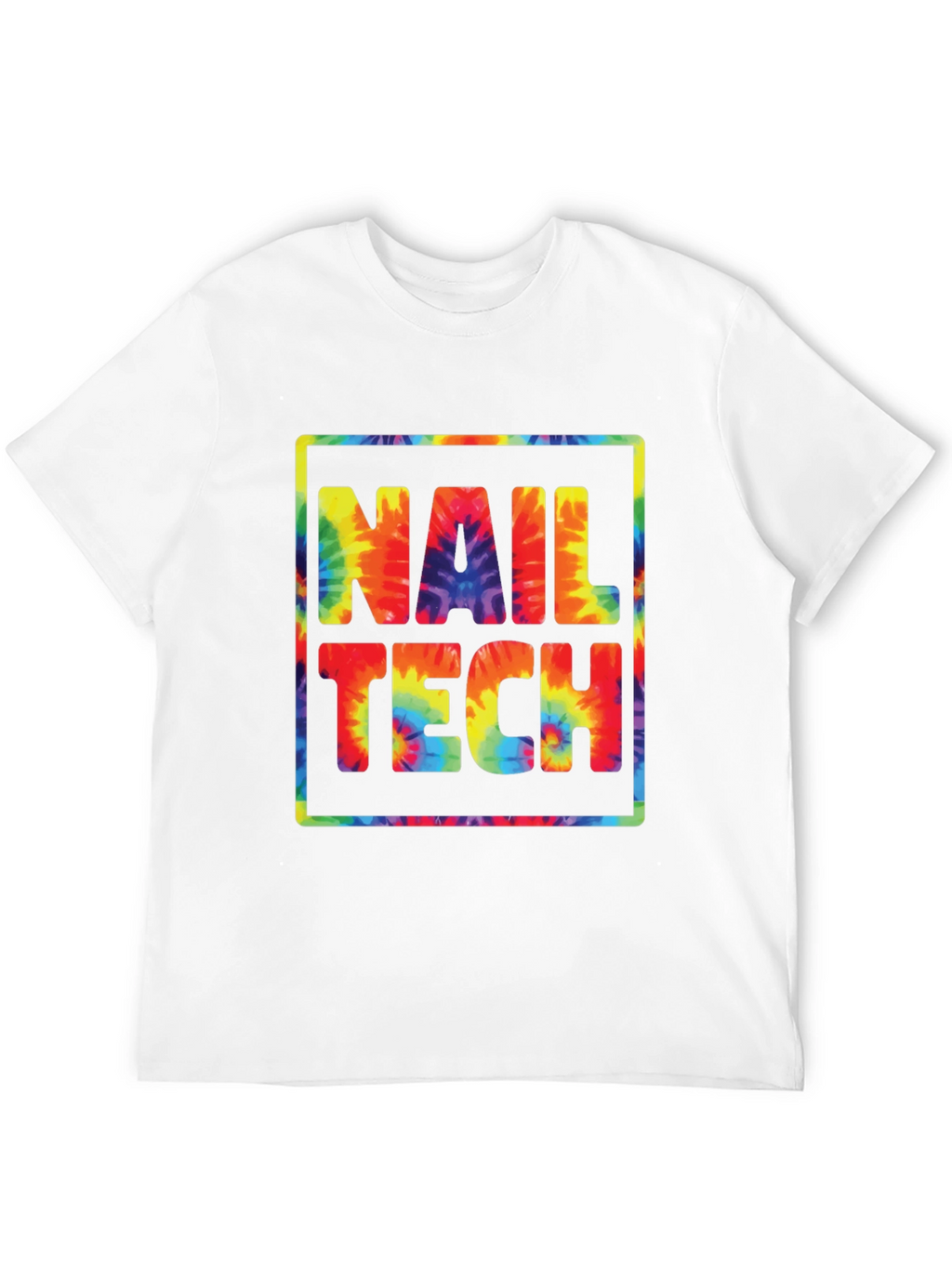 Nail Tech Tie Dye Graphic T-Shirt