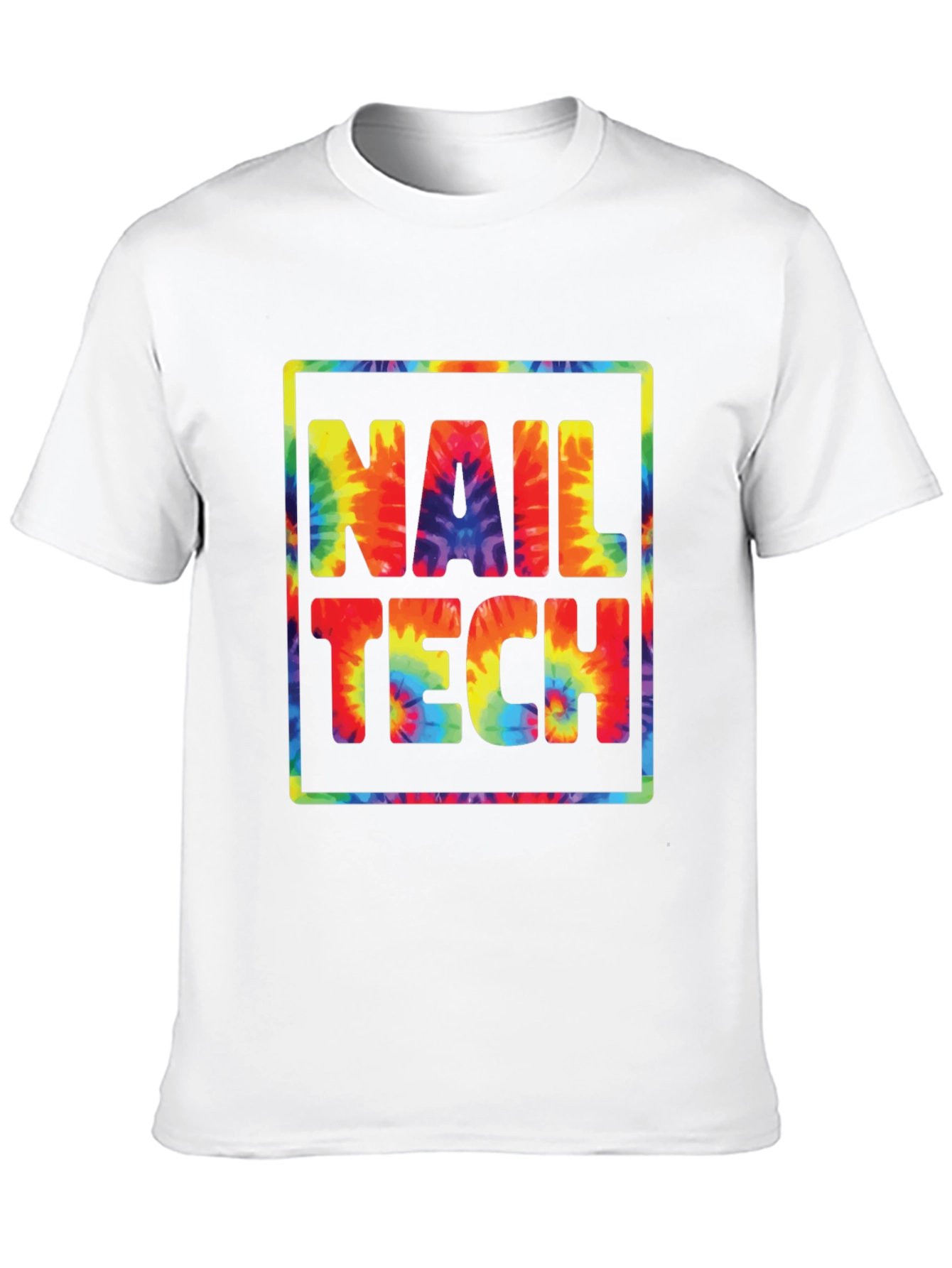 Nail Tech Tie Dye Graphic T-Shirt