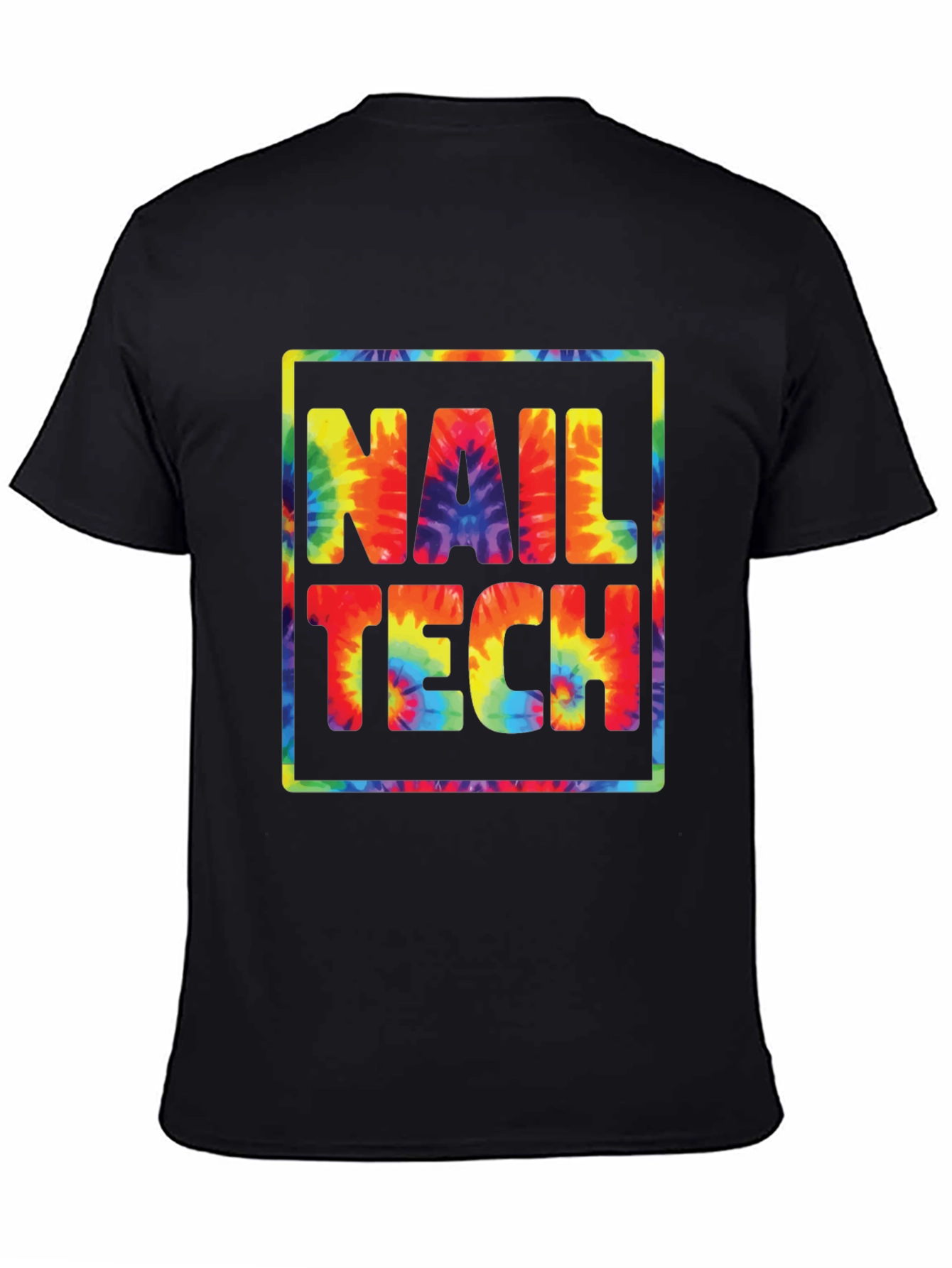 Nail Tech Tie Dye Graphic T-Shirt