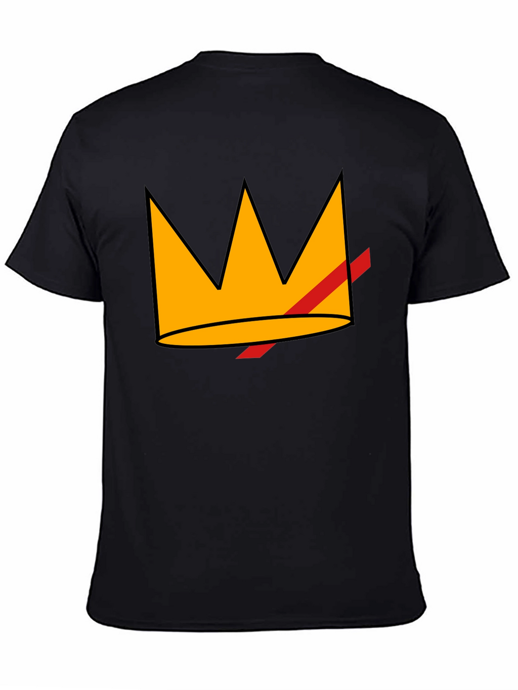 Crowned King Graphic T-Shirt - Black