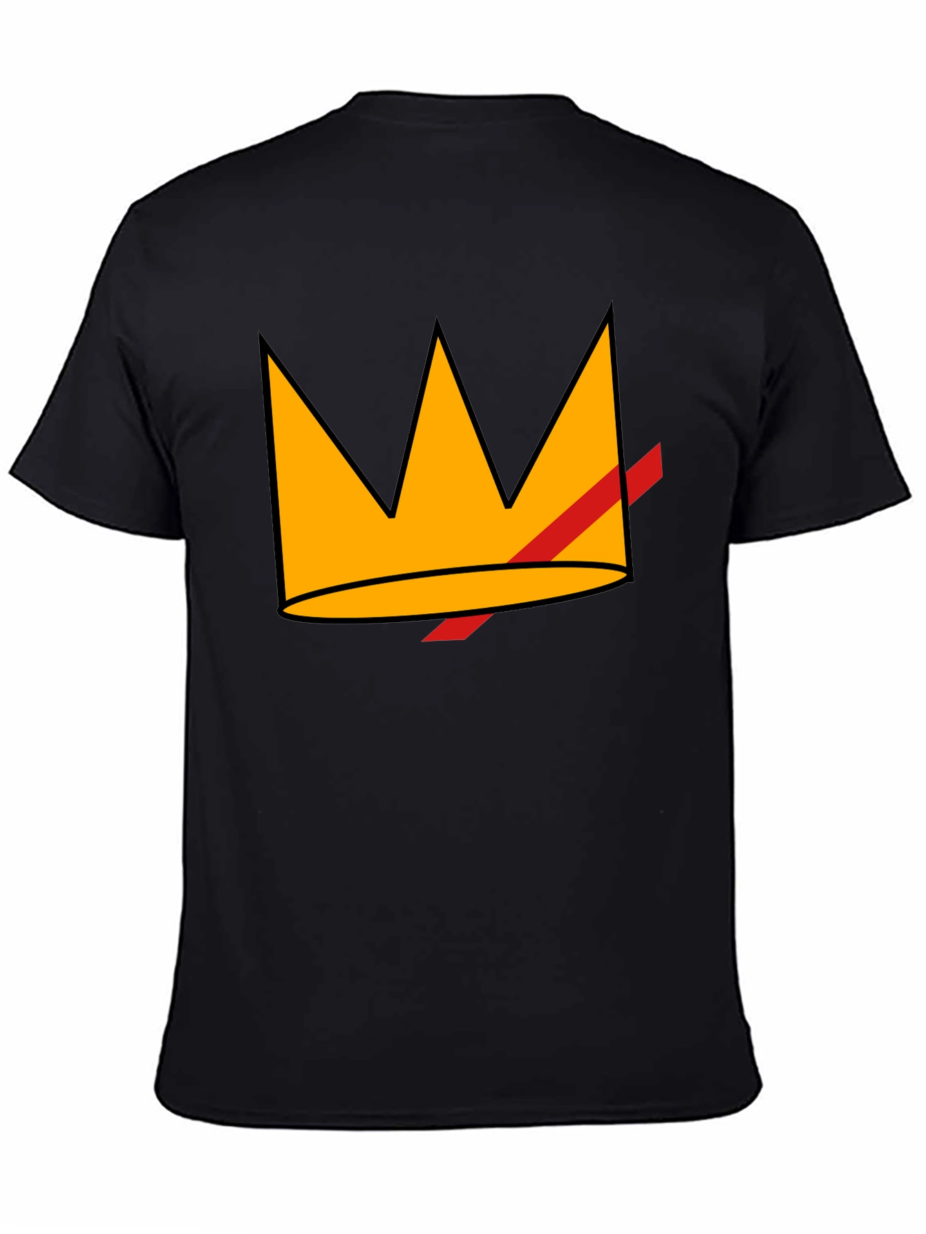 Crowned King Graphic T-Shirt - Black