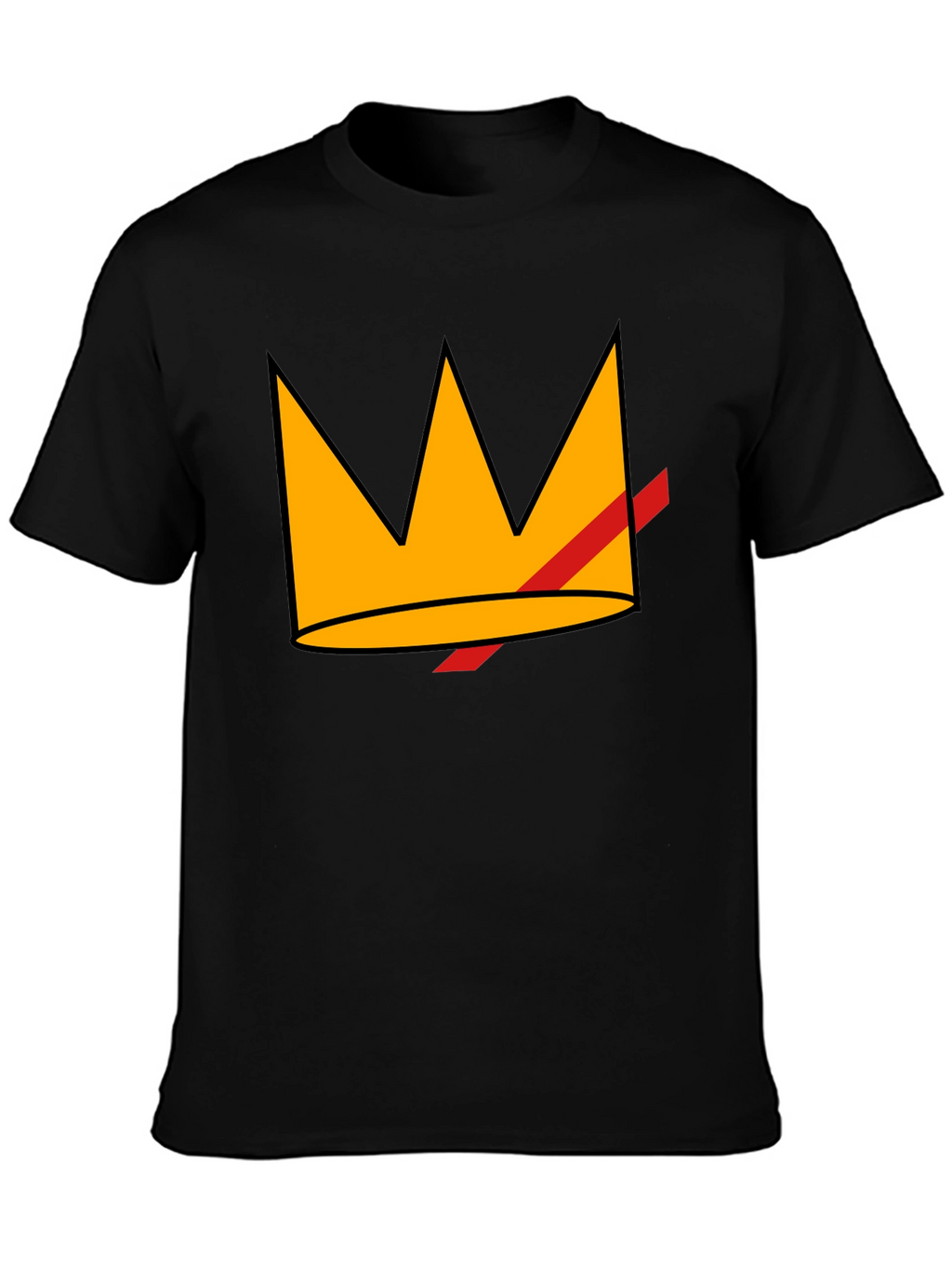 Crowned King Graphic T-Shirt - Black
