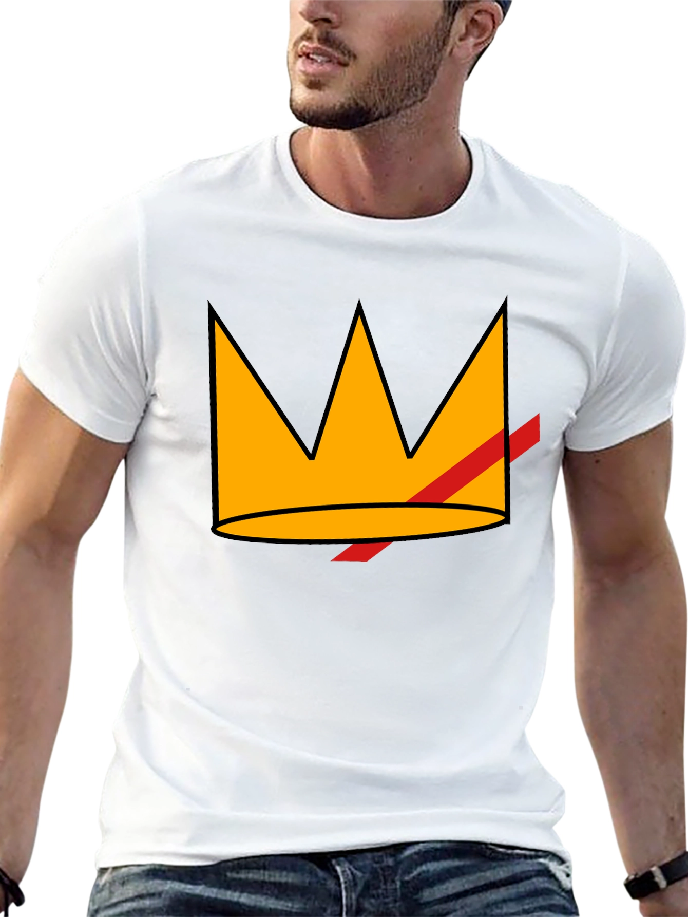 Crowned King Graphic T-Shirt - Black
