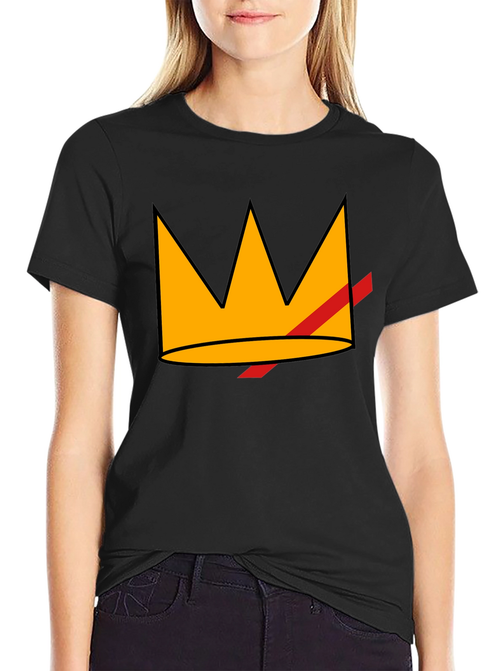 Crowned King Graphic T-Shirt - Black