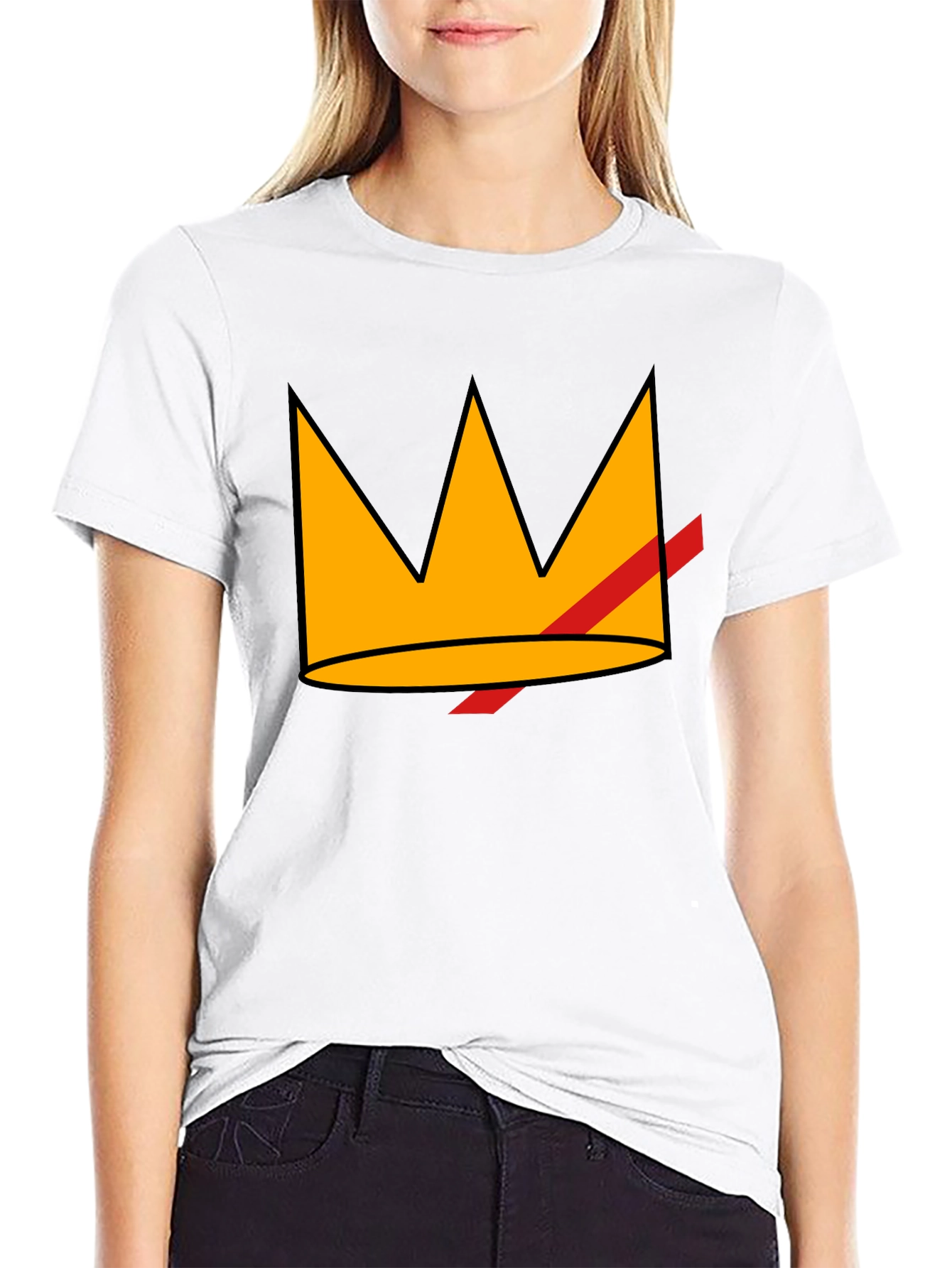 Crowned King Graphic T-Shirt - Black