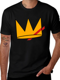 Crowned King Graphic T-Shirt - Black