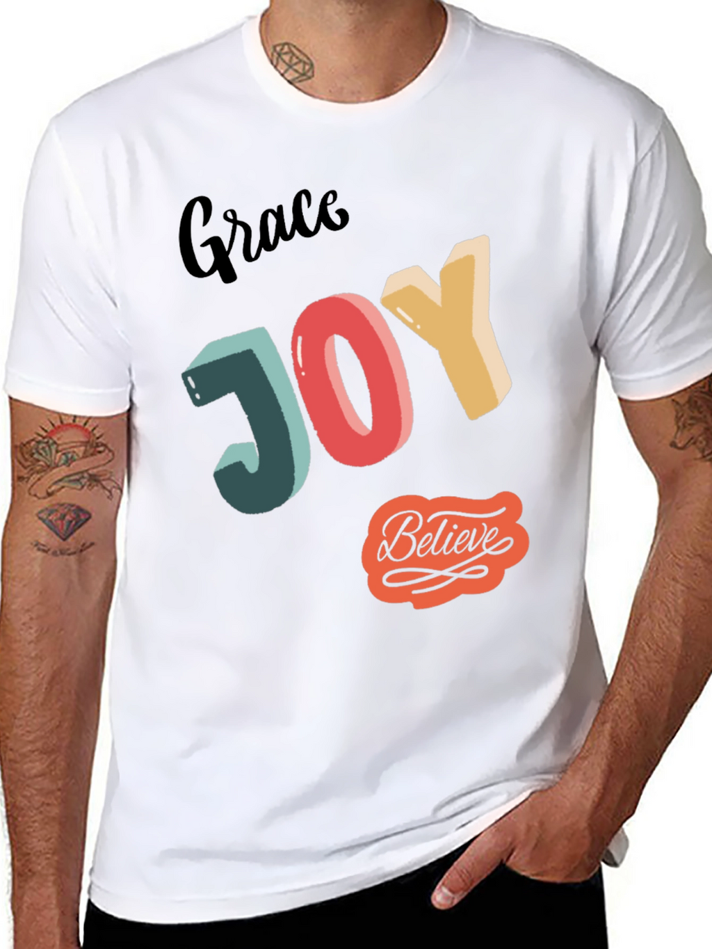 Grace Joy Believe Graphic T-Shirt