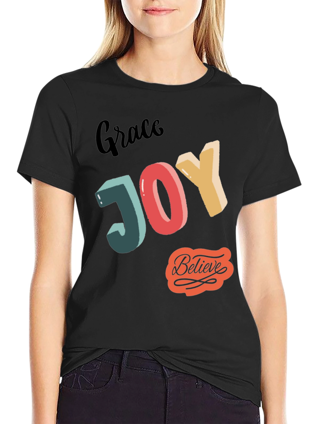 Grace Joy Believe Graphic T-Shirt