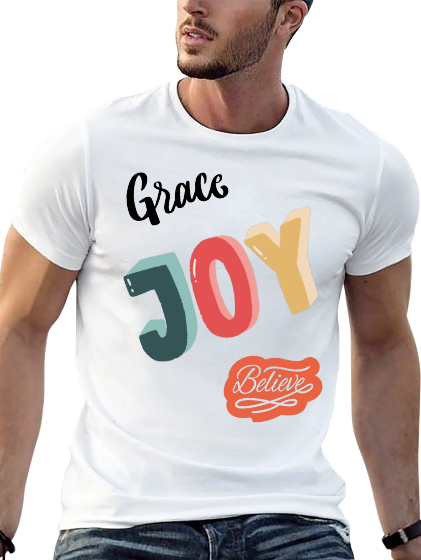 Grace Joy Believe Graphic T-Shirt