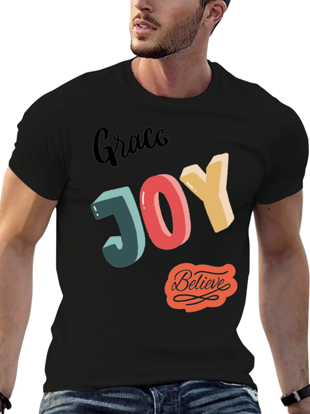 Grace Joy Believe Graphic T-Shirt