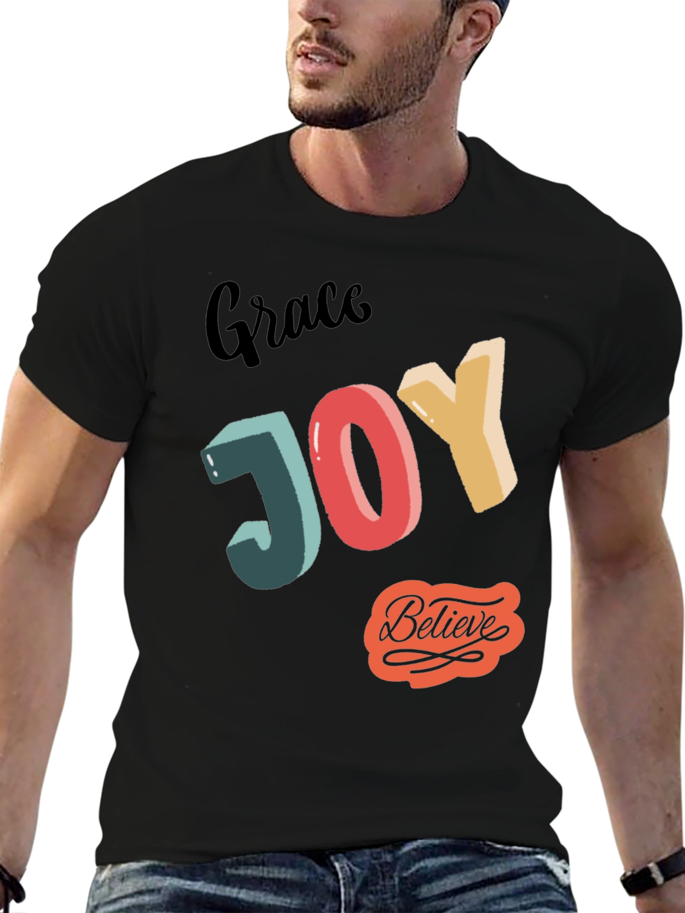 Grace Joy Believe Graphic T-Shirt