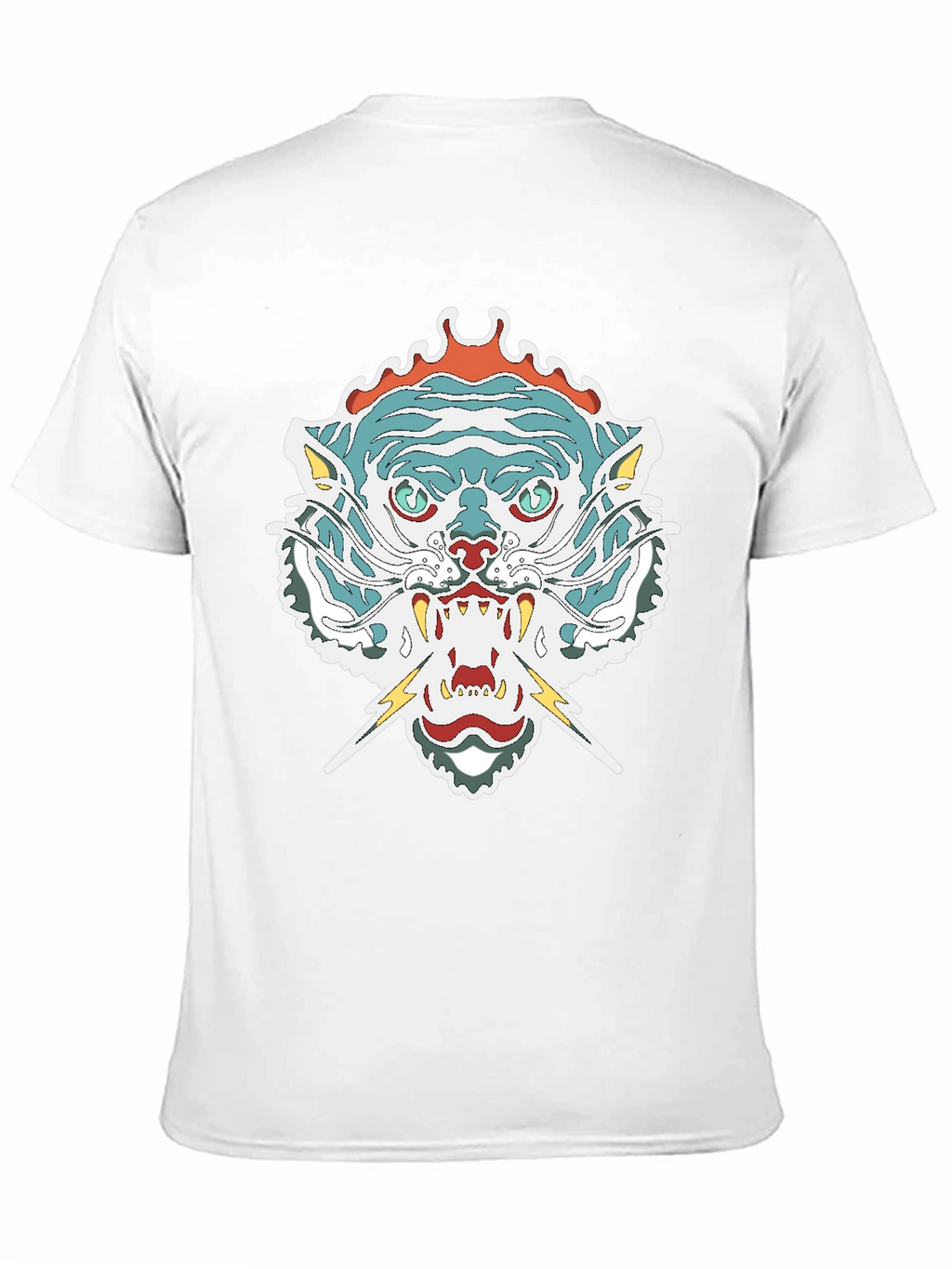 Mens Graphic Tee - Tiger Head Print
