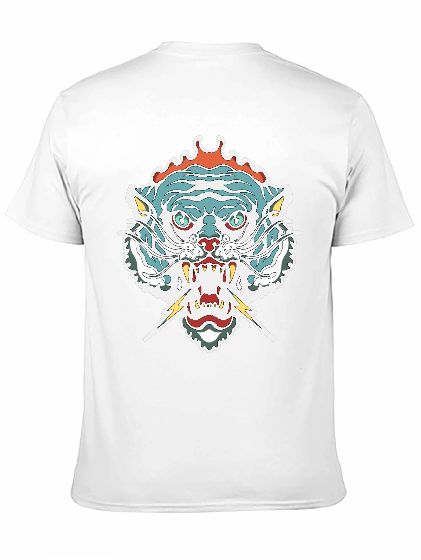 Mens Graphic Tee - Tiger Head Print