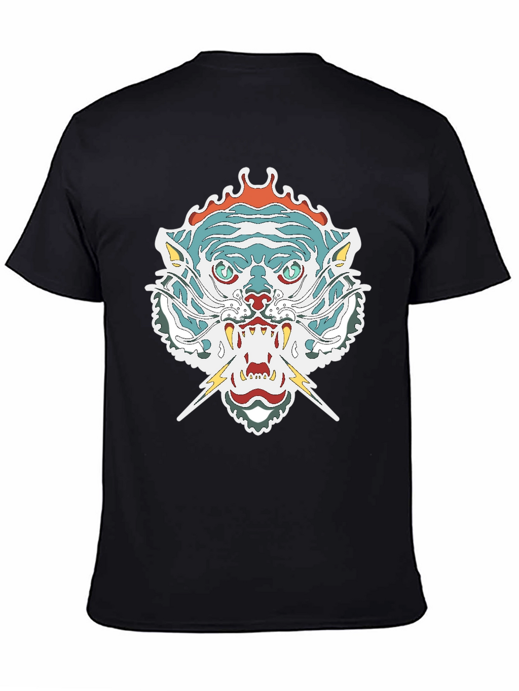 Mens Graphic Tee - Tiger Head Print