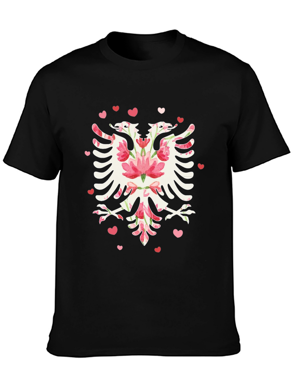 Floral Albanian Eagle Graphic Tee