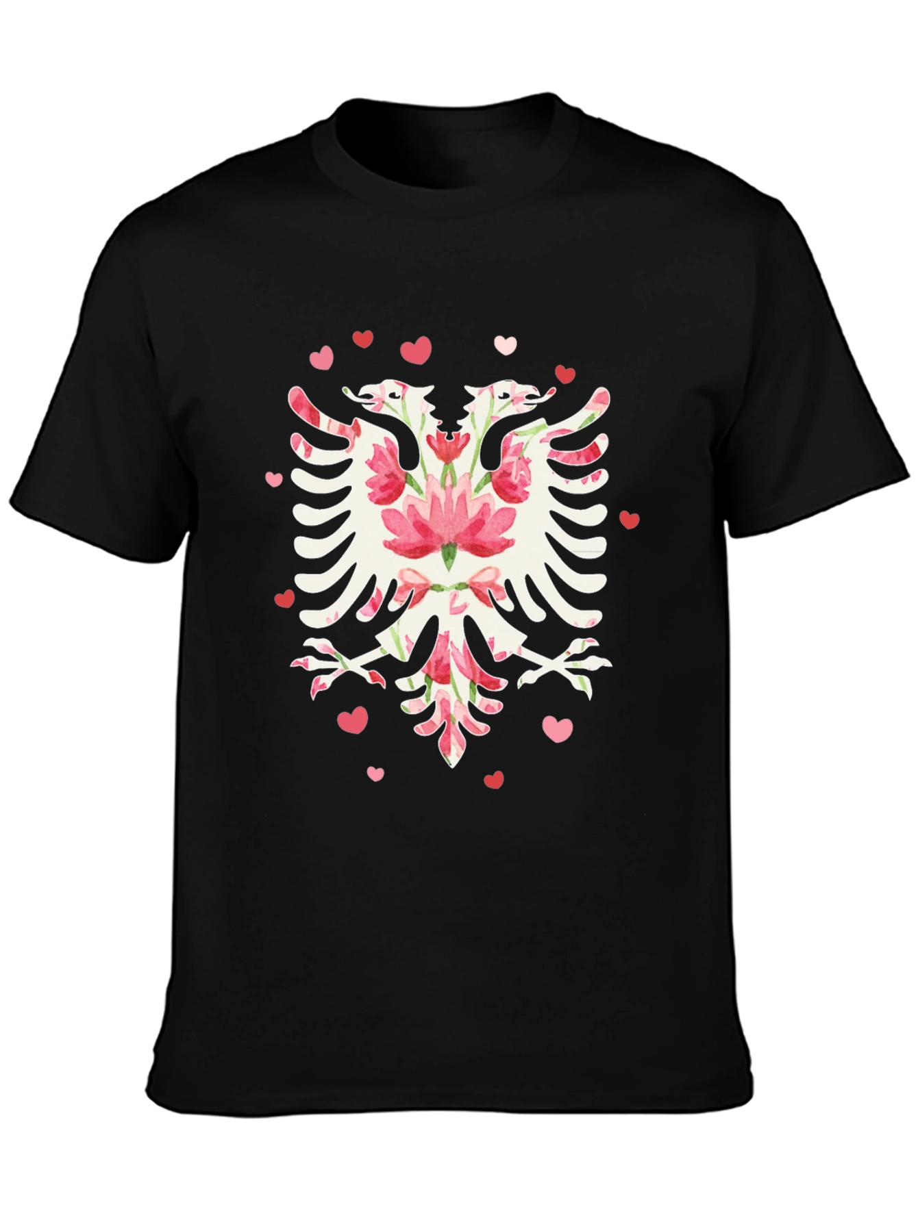 Floral Albanian Eagle Graphic Tee