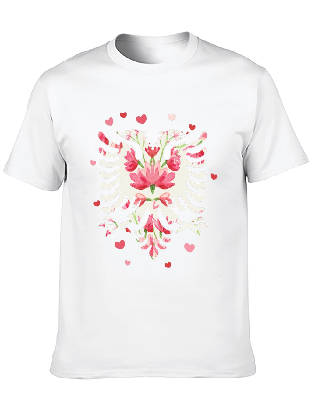 Floral Albanian Eagle Graphic Tee