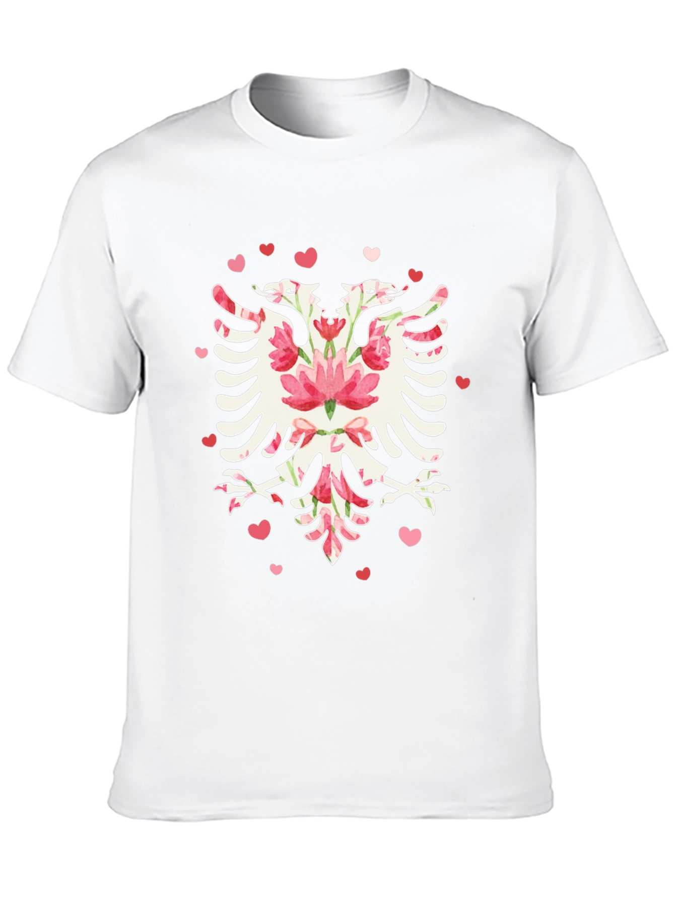 Floral Albanian Eagle Graphic Tee