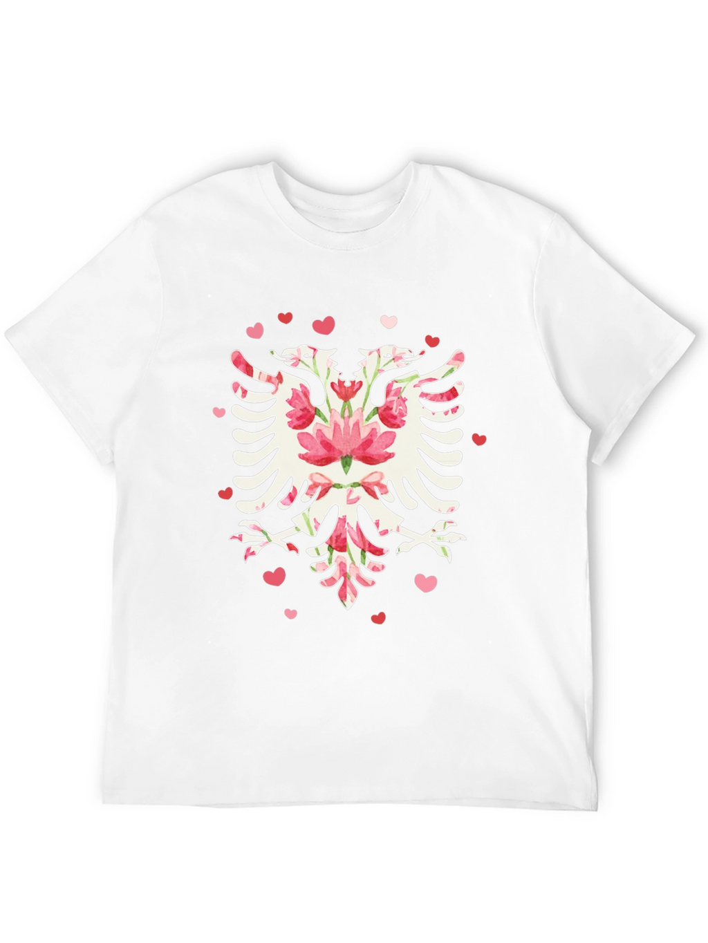 Floral Albanian Eagle Graphic Tee