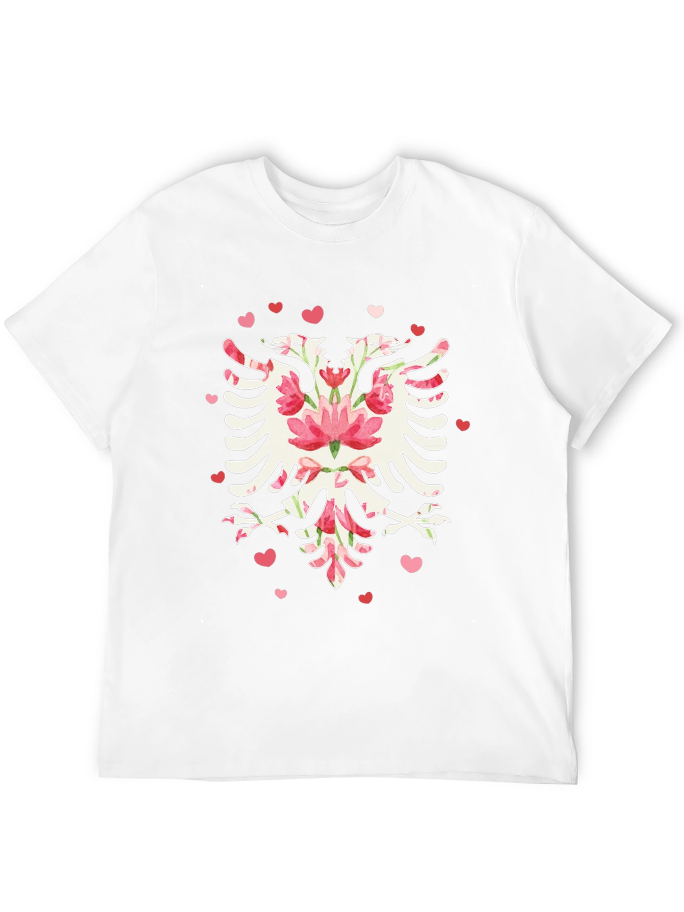 Floral Albanian Eagle Graphic Tee