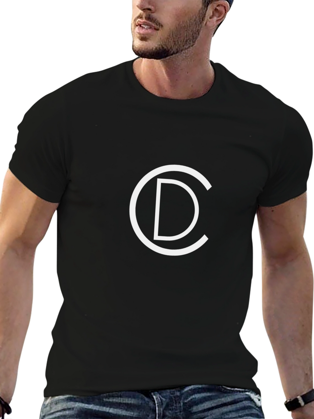 Modern CD Logo Black T-Shirt